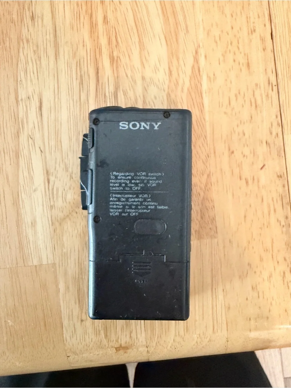 Sony M-529V Microcassette-Corder VOR Voice Operated Recording Handheld for parts